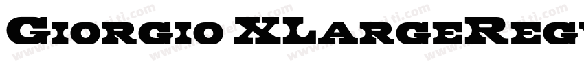 Giorgio XLargeRegular字体转换